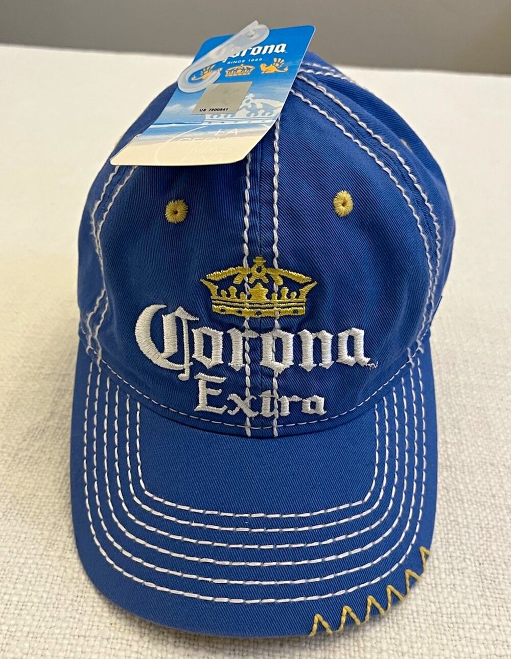 Corona Extra Blue Adjustable Baseball Cap Hat Collectible Breweriana Cerveza